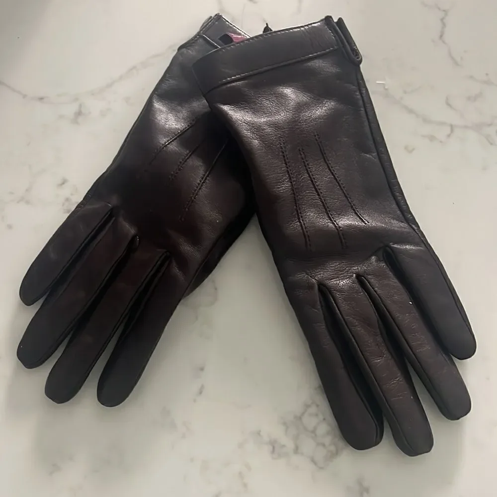 Bruno Magli Leather Gloves